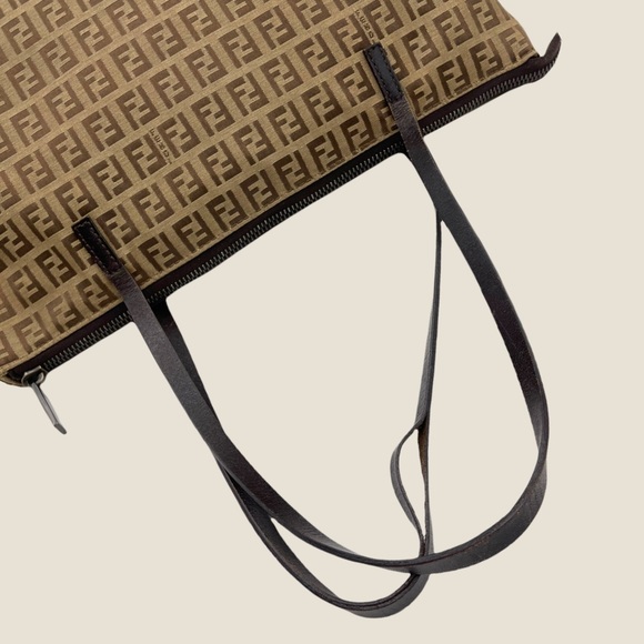 ✨SOLD✨Authentic Fendi Zucca Canvas Tote Bag - Picture 12 of 16